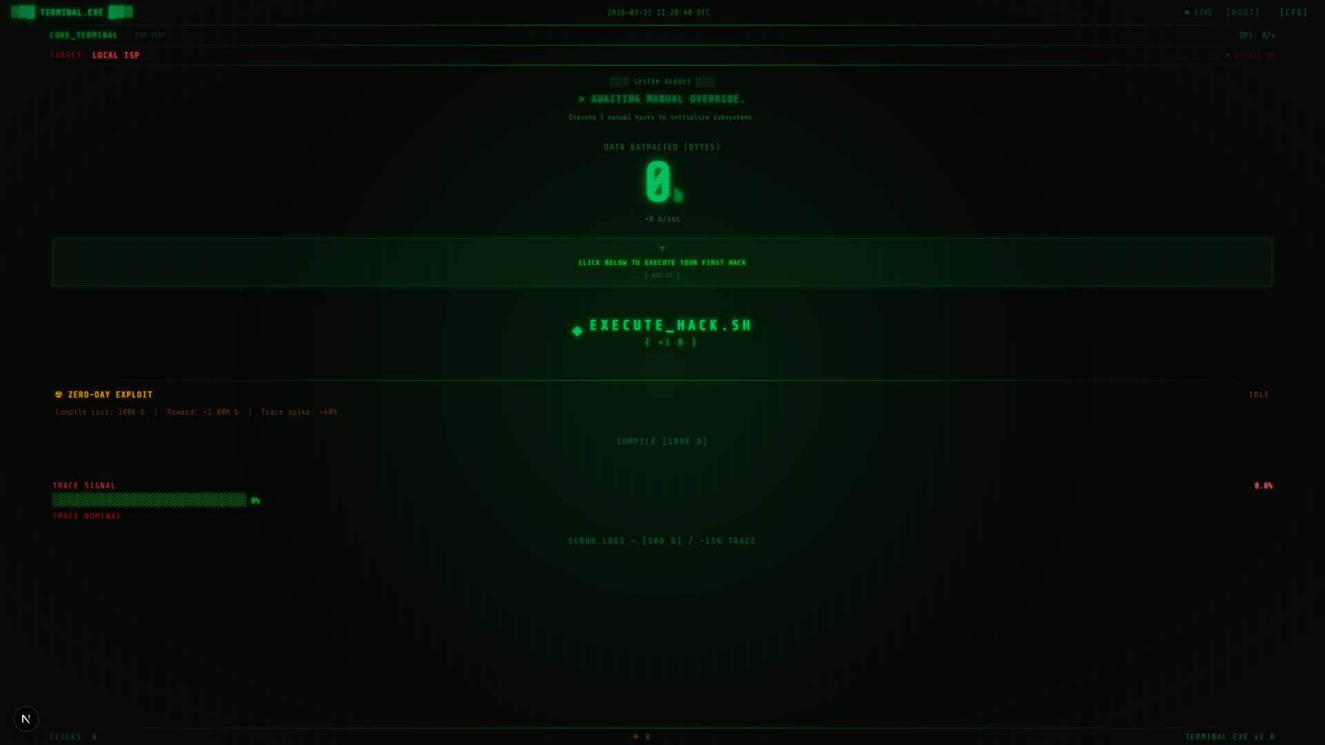 Terminal.exe press hero capture